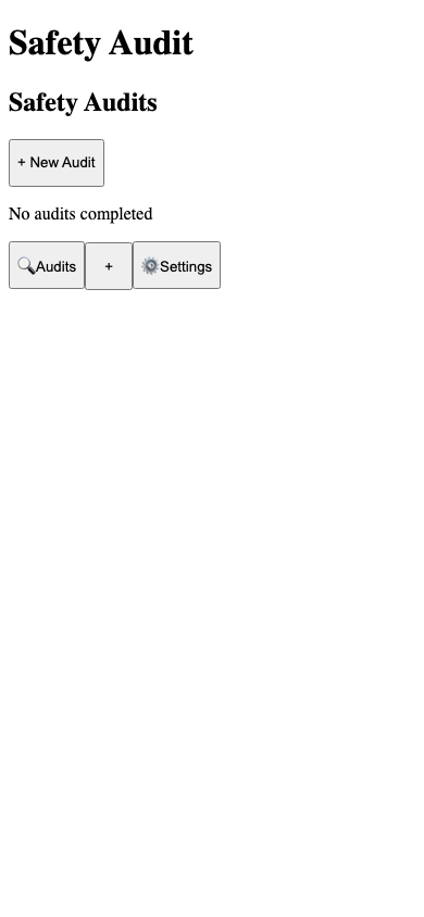 electric safety audit Pro export example